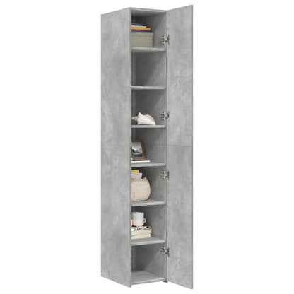 Highboard Concrete Grey 30x42,5x185 cm Engineered Wood