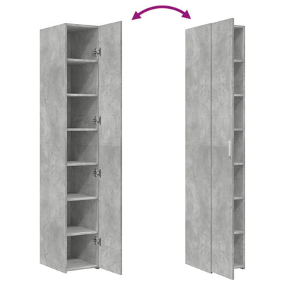 Highboard Concrete Grey 30x42,5x185 cm Engineered Wood