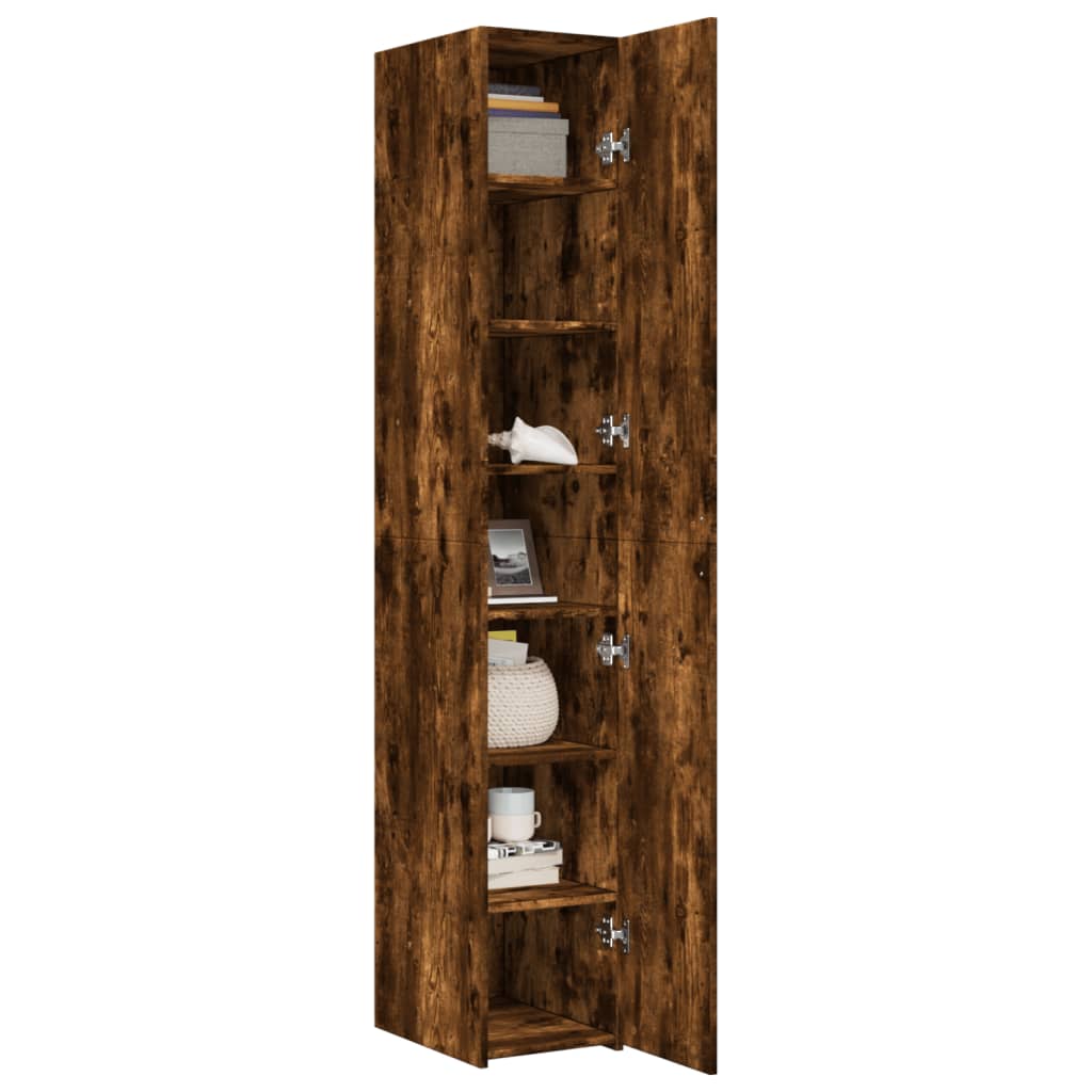 Highboard Smoked Oak 30x42,5x185 cm Engineered Wood