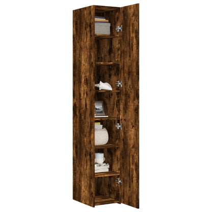 Highboard Smoked Oak 30x42,5x185 cm Engineered Wood