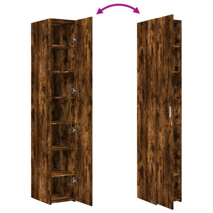Highboard Smoked Oak 30x42,5x185 cm Engineered Wood
