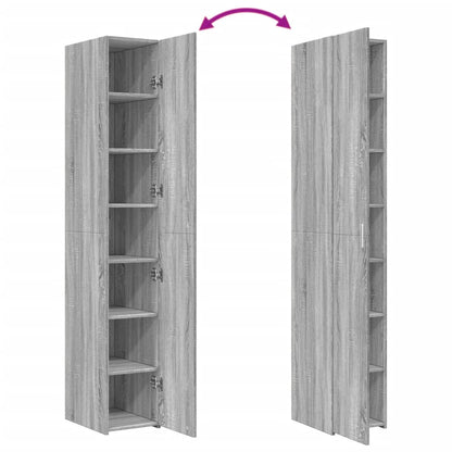Highboard Grey Sonoma 30x42,5x185 cm Engineered Wood