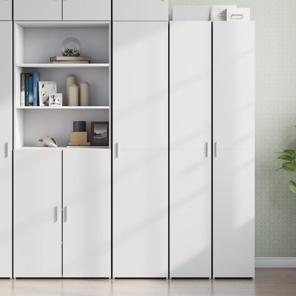 Highboard White 40x42,5x185 cm Engineered Wood