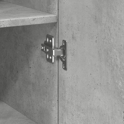 Highboard Concrete Grey 40x42,5x185 cm Engineered Wood