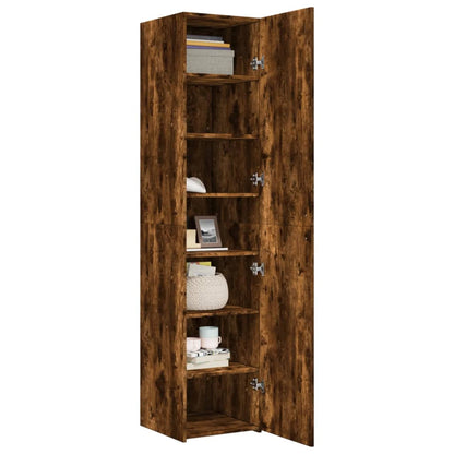 Highboard Smoked Oak 40x42,5x185 cm Engineered Wood