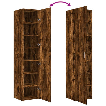 Highboard Smoked Oak 40x42,5x185 cm Engineered Wood