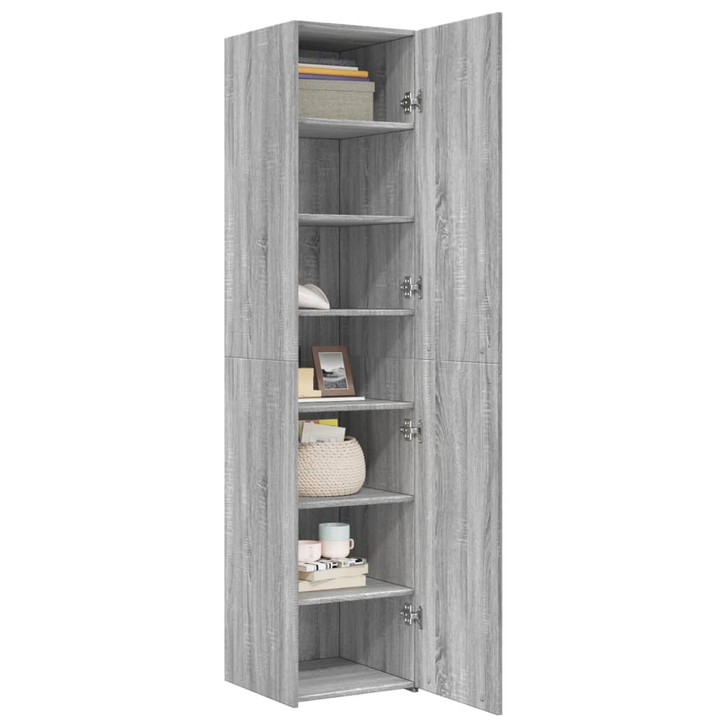 Highboard Grey Sonoma 40x42,5x185 cm Engineered Wood