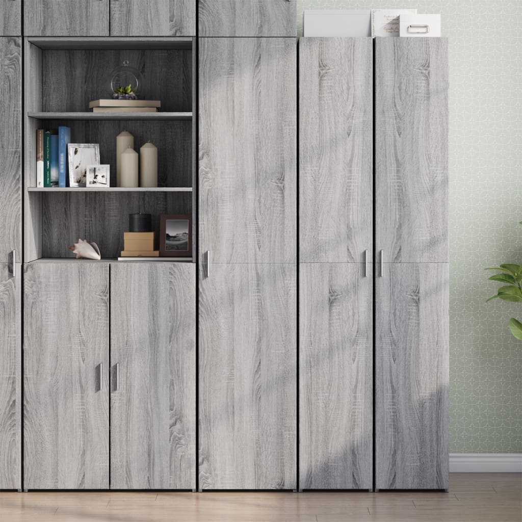 Highboard Grey Sonoma 40x42,5x185 cm Engineered Wood