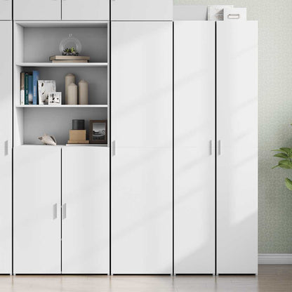 Highboard White 45x42,5x185 cm Engineered Wood