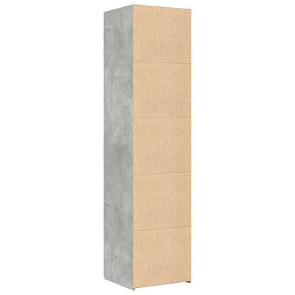 Highboard Concrete Grey 45x42,5x185 cm Engineered Wood