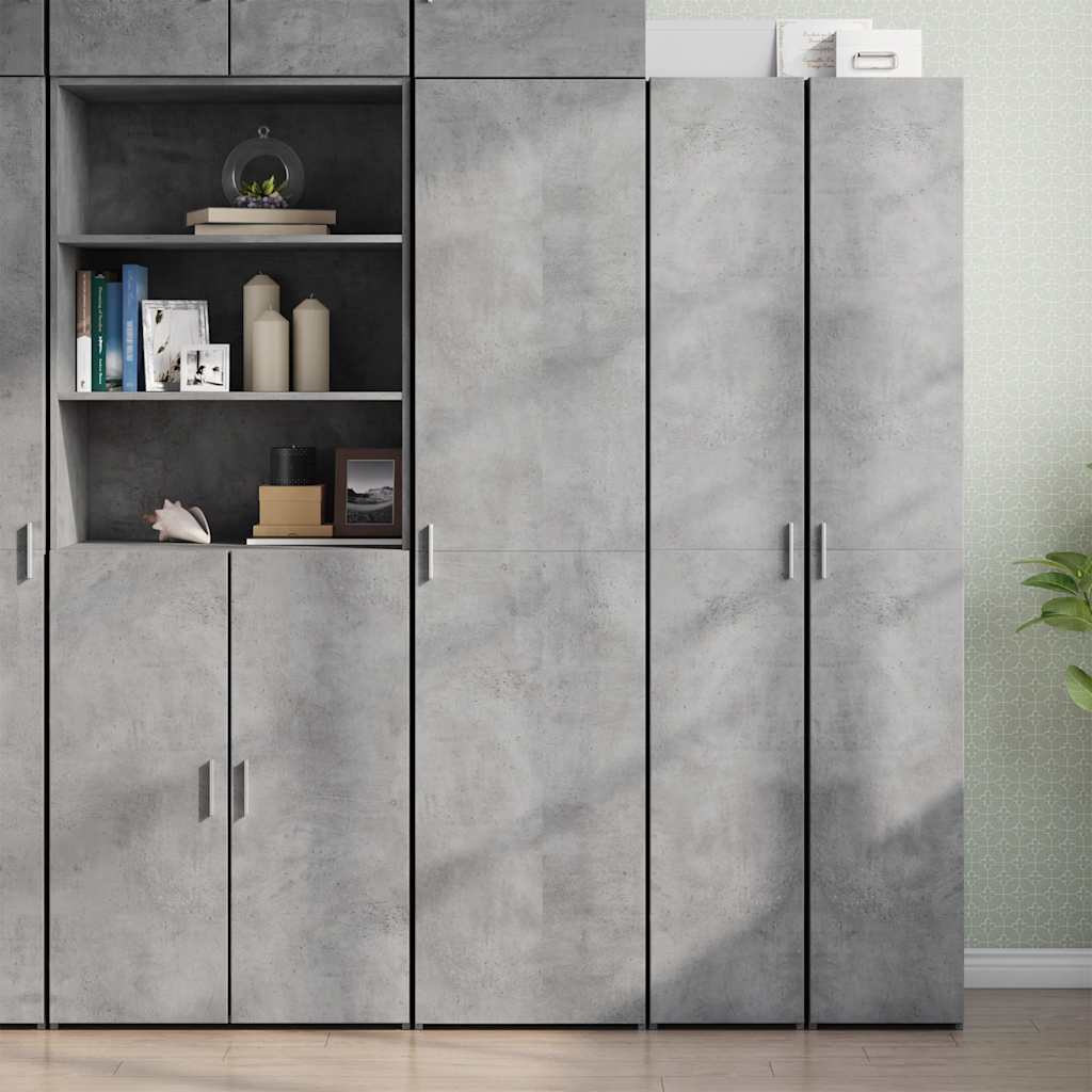 Highboard Concrete Grey 45x42,5x185 cm Engineered Wood