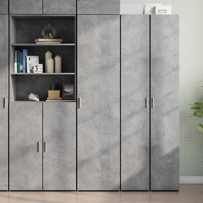 Highboard Concrete Grey 45x42,5x185 cm Engineered Wood