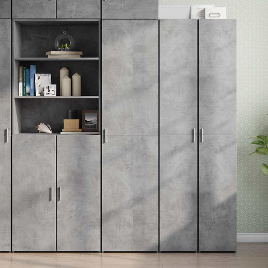 Highboard Concrete Grey 45x42,5x185 cm Engineered Wood