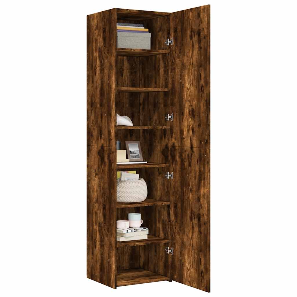 Highboard Smoked Oak 45x42,5x185 cm Engineered Wood