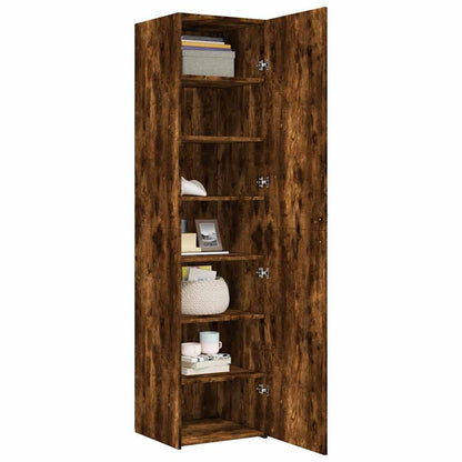 Highboard Smoked Oak 45x42,5x185 cm Engineered Wood