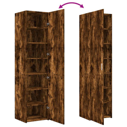 Highboard Smoked Oak 45x42,5x185 cm Engineered Wood