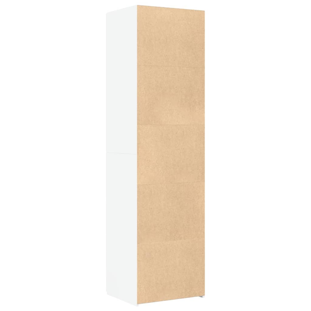 Highboard White 50x42,5x185 cm Engineered Wood