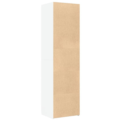 Highboard White 50x42,5x185 cm Engineered Wood