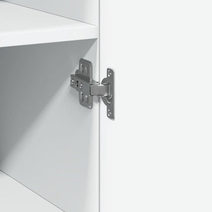 Highboard White 50x42,5x185 cm Engineered Wood