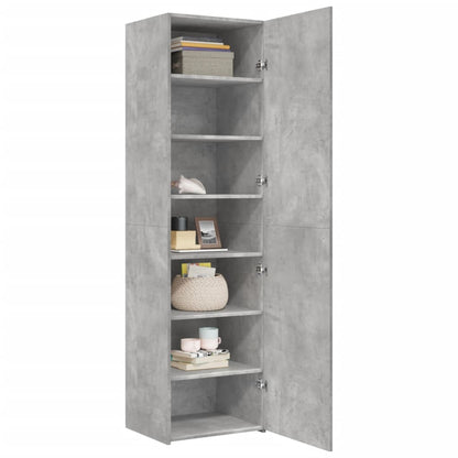 Highboard Concrete Grey 50x42,5x185 cm Engineered Wood