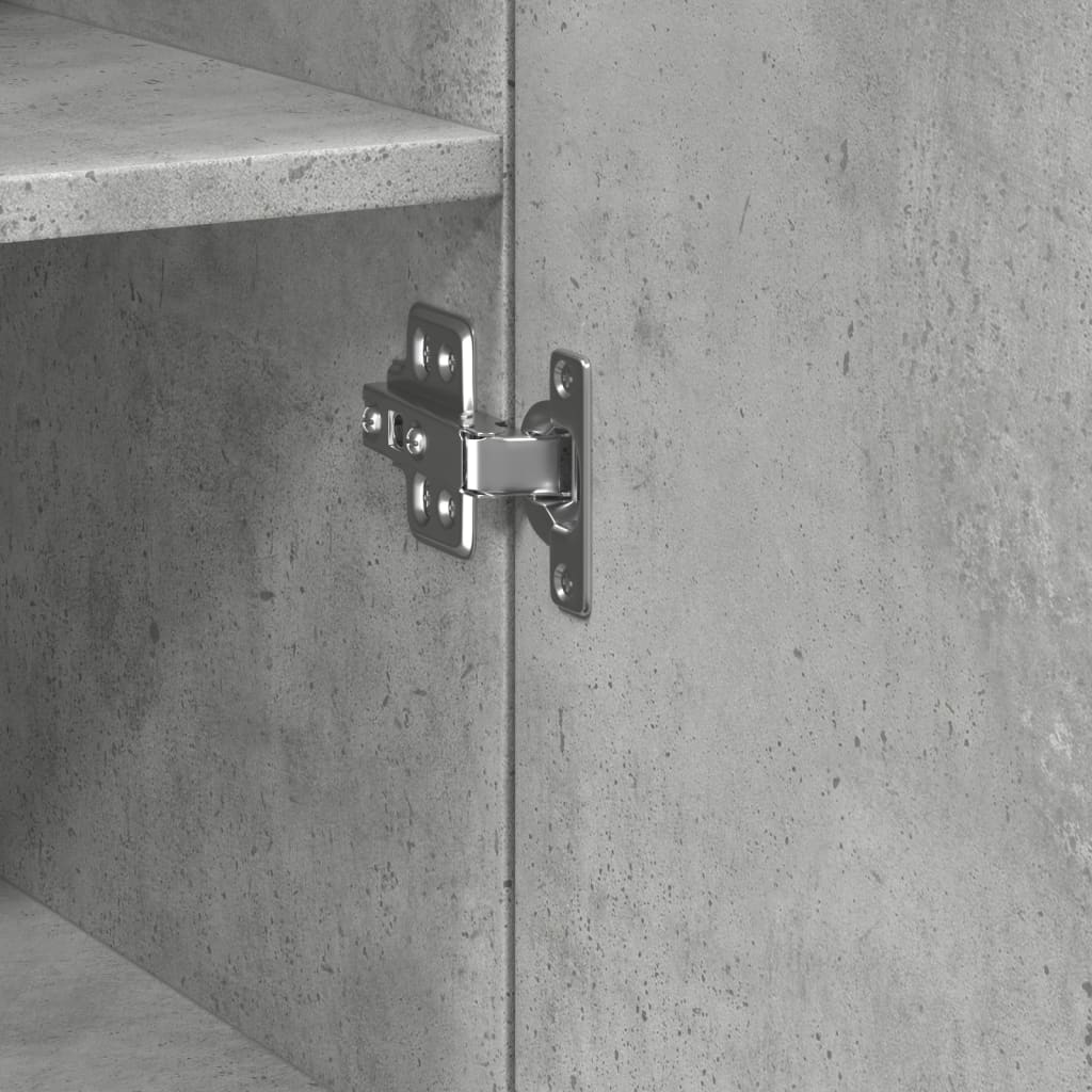 Highboard Concrete Grey 50x42,5x185 cm Engineered Wood