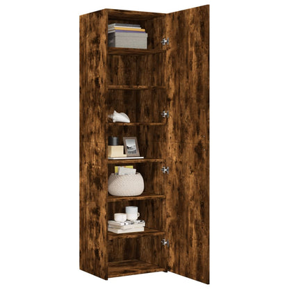 Highboard Smoked Oak 50x42,5x185 cm Engineered Wood