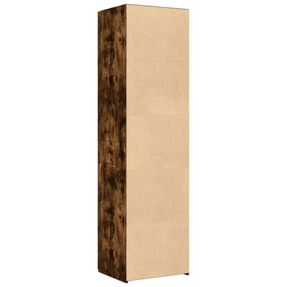 Highboard Smoked Oak 50x42,5x185 cm Engineered Wood