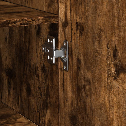 Highboard Smoked Oak 50x42,5x185 cm Engineered Wood