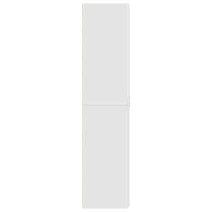 Highboard White 70x42,5x185 cm Engineered Wood