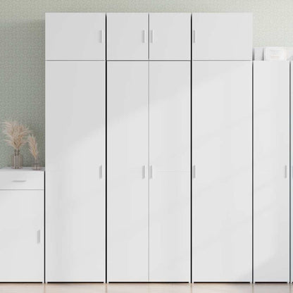 Highboard White 70x42,5x185 cm Engineered Wood