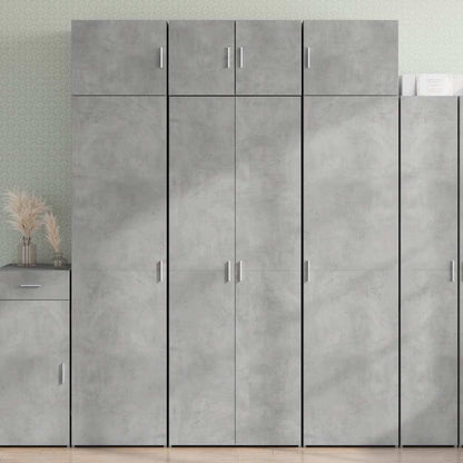 Highboard Concrete Grey 70x42,5x185 cm Engineered Wood