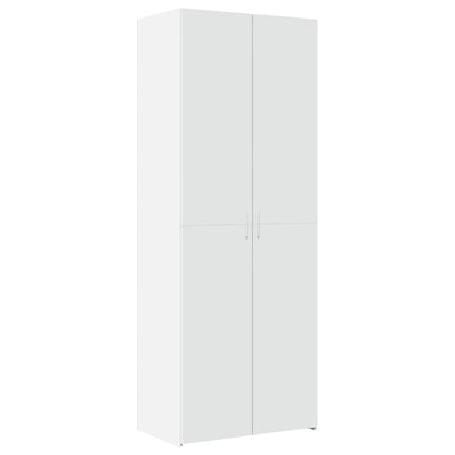Highboard White 70x42,5x185 cm Engineered Wood