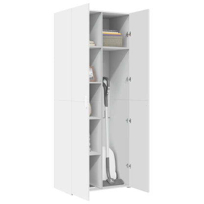 Highboard White 70x42,5x185 cm Engineered Wood