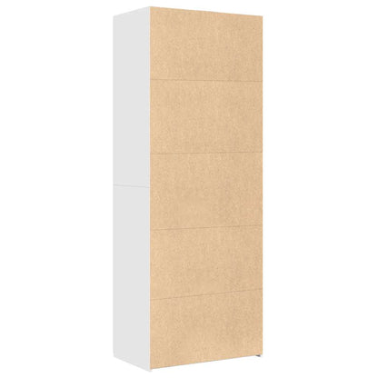 Highboard White 70x42,5x185 cm Engineered Wood