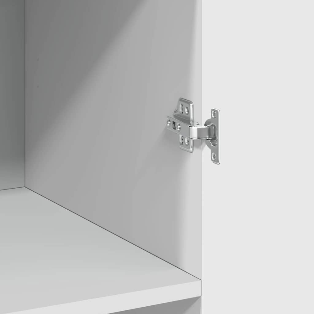 Highboard White 70x42,5x185 cm Engineered Wood