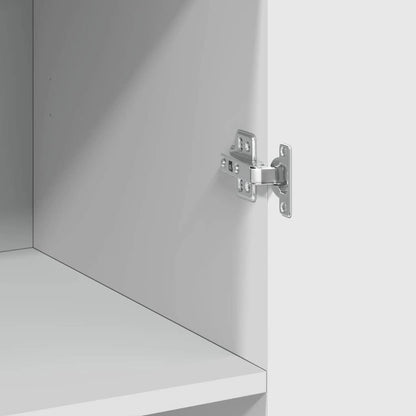 Highboard White 70x42,5x185 cm Engineered Wood