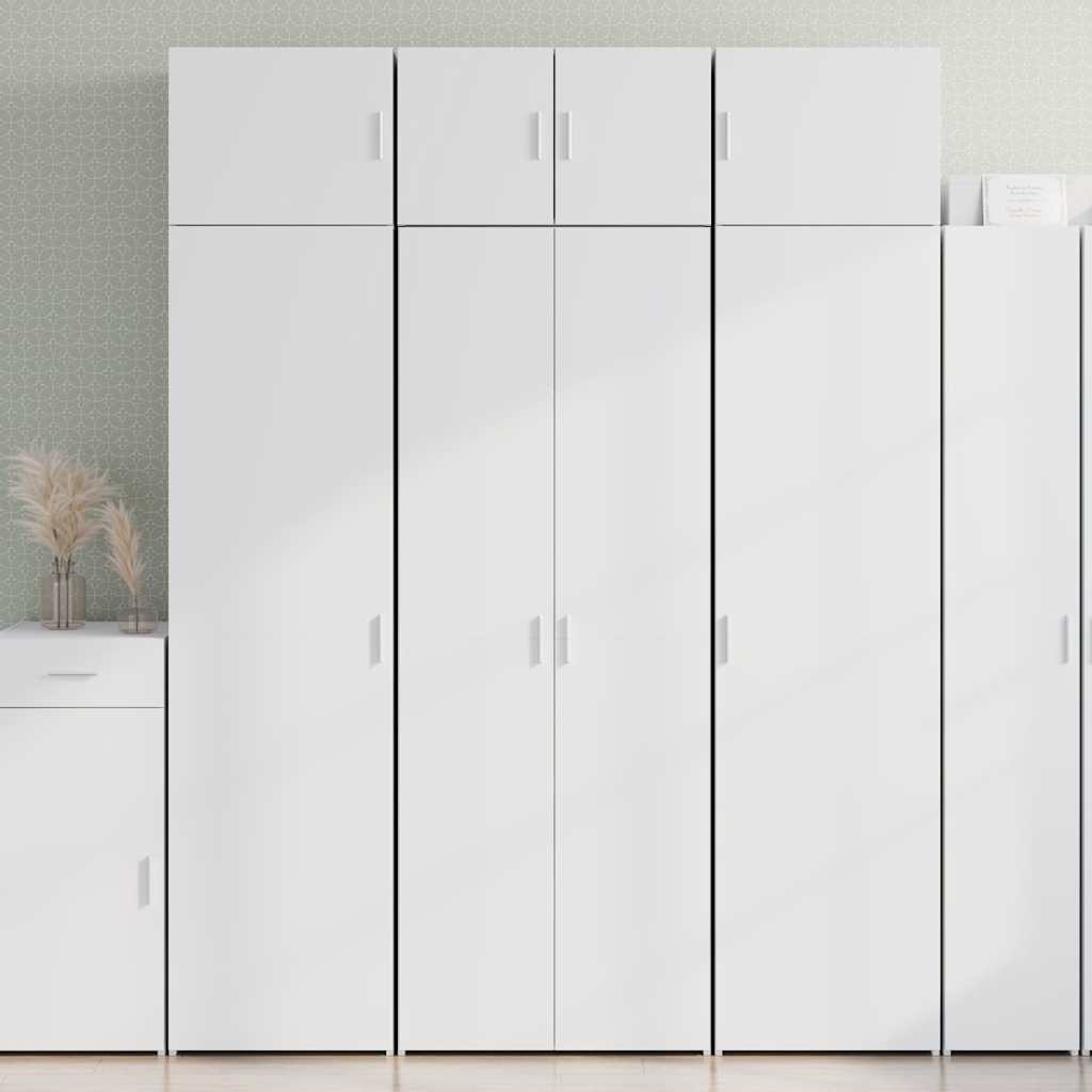 Highboard White 70x42,5x185 cm Engineered Wood