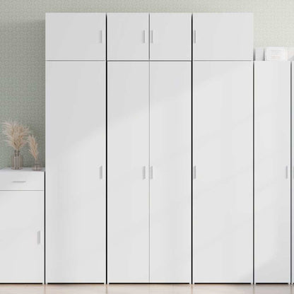 Highboard White 70x42,5x185 cm Engineered Wood