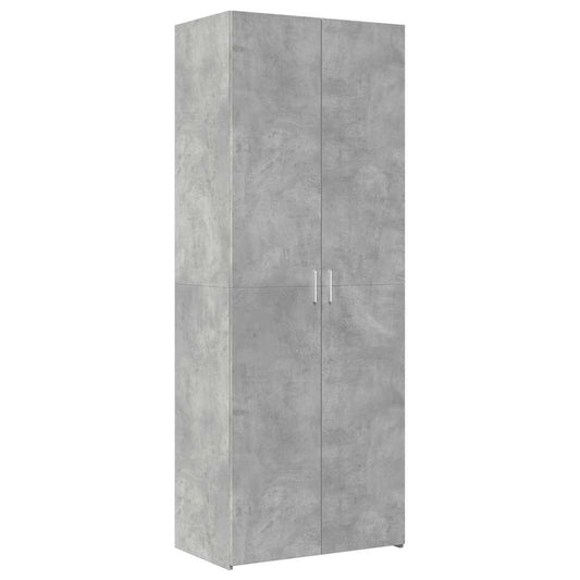 Highboard Concrete Grey 70x42,5x185 cm Engineered Wood