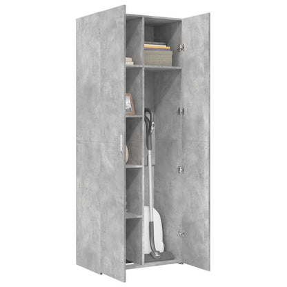 Highboard Concrete Grey 70x42,5x185 cm Engineered Wood