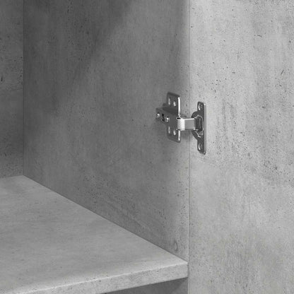 Highboard Concrete Grey 70x42,5x185 cm Engineered Wood