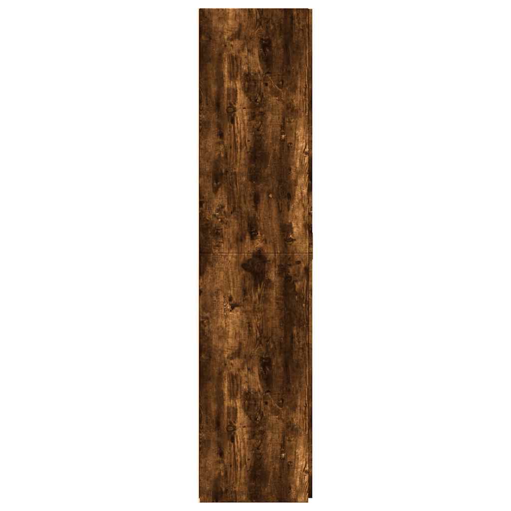 Highboard Smoked Oak 70x42,5x185 cm Engineered Wood