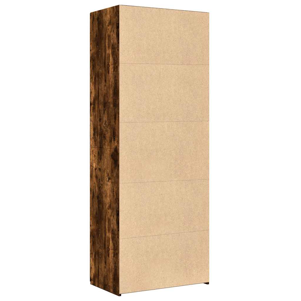 Highboard Smoked Oak 70x42,5x185 cm Engineered Wood