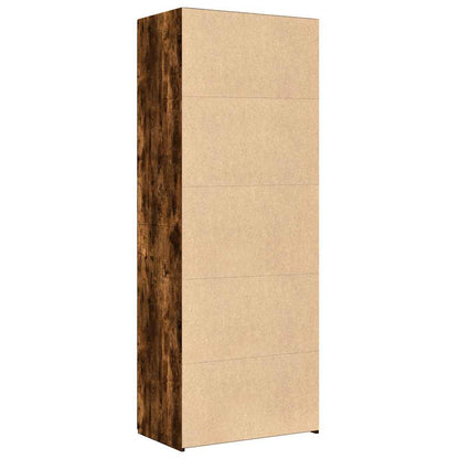 Highboard Smoked Oak 70x42,5x185 cm Engineered Wood