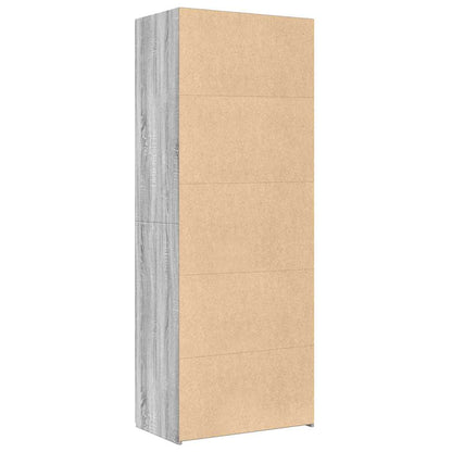 Highboard Grey Sonoma 70x42,5x185 cm Engineered Wood