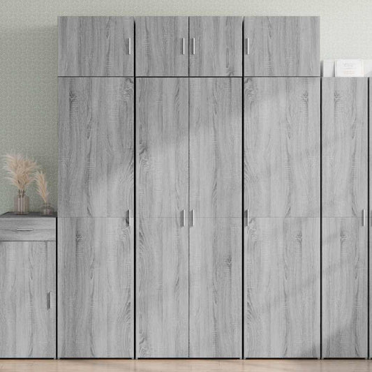 Highboard Grey Sonoma 70x42,5x185 cm Engineered Wood