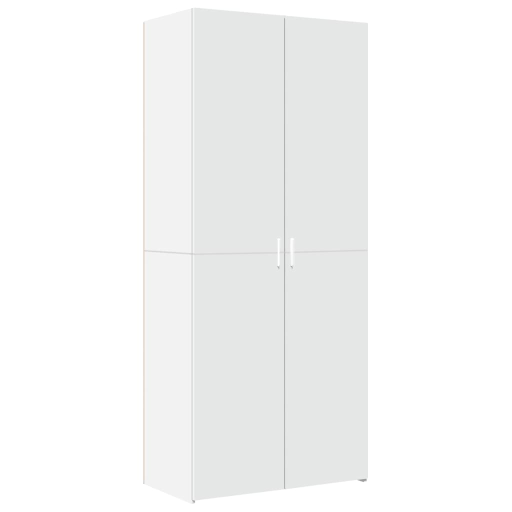 Highboard White 80x42,5x185 cm Engineered Wood
