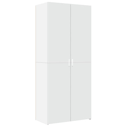 Highboard White 80x42,5x185 cm Engineered Wood