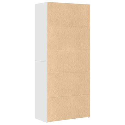 Highboard White 80x42,5x185 cm Engineered Wood