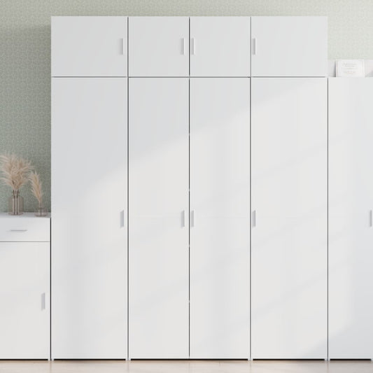 Highboard White 80x42,5x185 cm Engineered Wood